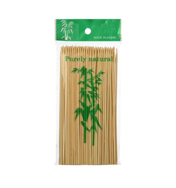 Шампуры для шашлыка, бамбуковые, 15 см, 100 штук в упаковке, 100 упаковок в коробке