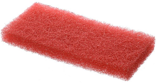 Пад абразивный Fibratesco, 12х25 см, красный