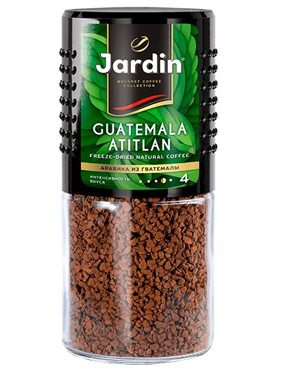 Jardin Guatemala Atitlan, 95 г, кофе растворимый, сублимированный, стеклянная банка