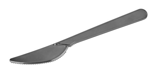 Нож Компакт столовый, 180 мм, черный, 50 штук в упаковке - фото №1