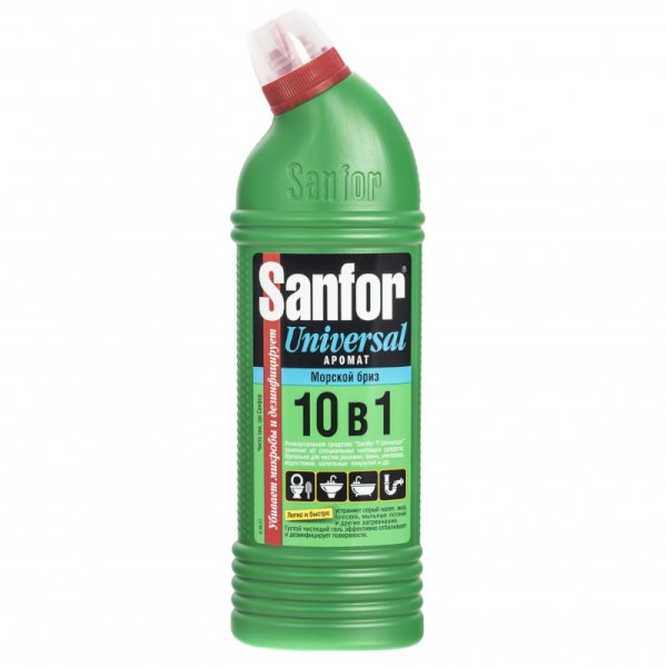 Универсальный чистящий гель Sanfor Universal 10-в-1, 750 мл, 15 штук