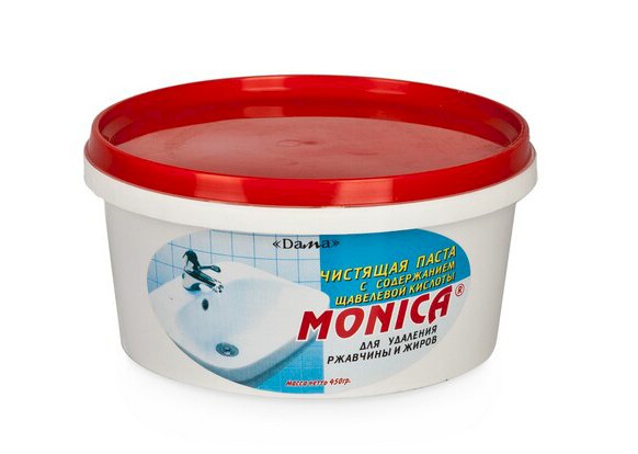 Чистящая паста для сантехники с щавелевой кислотой Monica, 450 г