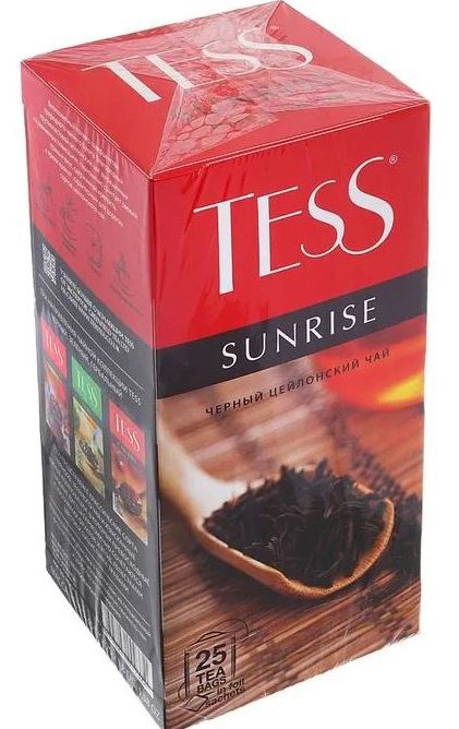 Tess Sunrise, 1,8 г х 25 пакетов, чай пакетированный, черный