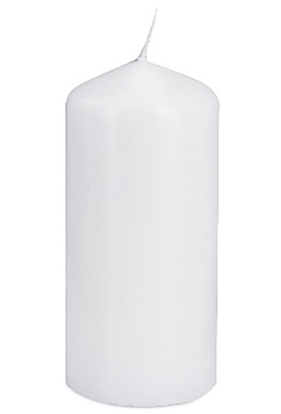 Свечи Pap Star столбик, диаметр 6 см, высота 13 см, белые, 10 штук