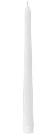 Свеча коническая, диаметр 2,2 см, высота 25 см, белая