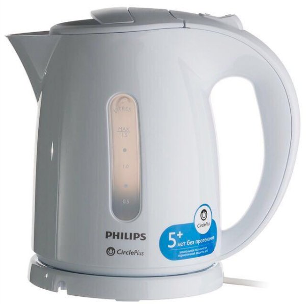 Чайник электрический Philips HD4646/00, белый пластиковый