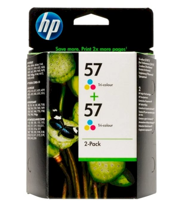 Двойная упаковка картриджей HP 57 многоцветный [c9503ae]