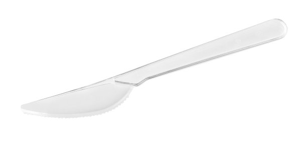 Нож Компакт столовый, 180 мм, прозрачный, 50 штук в упаковке - фото №1