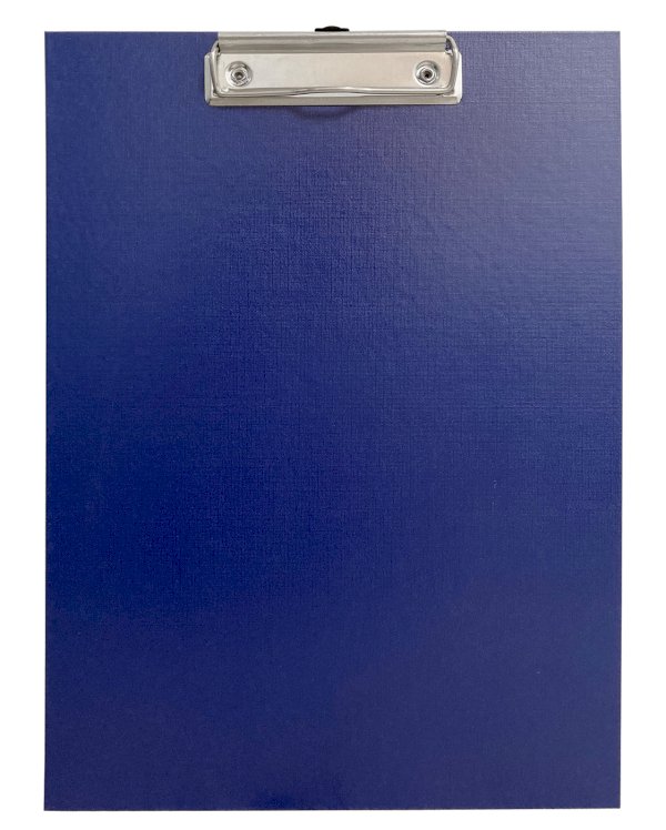 Планшет А4 Workmate, картон/бумвинил, с зажимом, синий