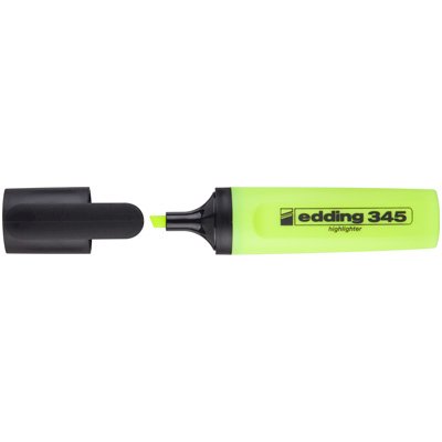 Текстовыделитель Edding Е-345/5 1-5 мм желтый *10