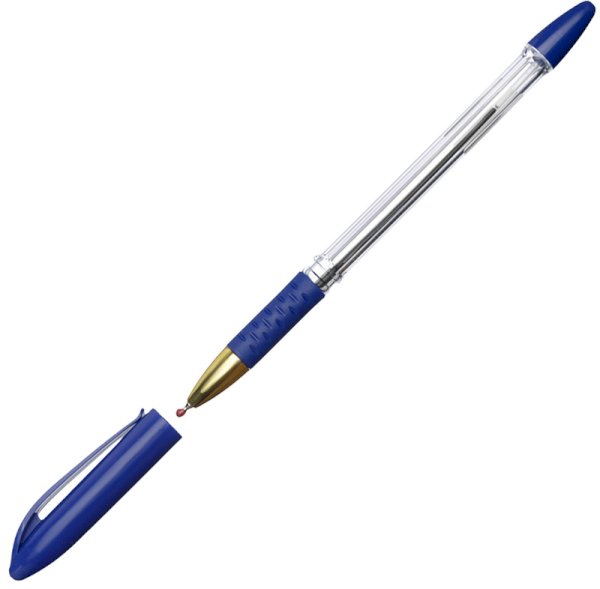 Ручка шариковая Workmate синяя, диаметр шарика 0,7 мм, толщина письма 0,5 мм, масляная - фото №1
