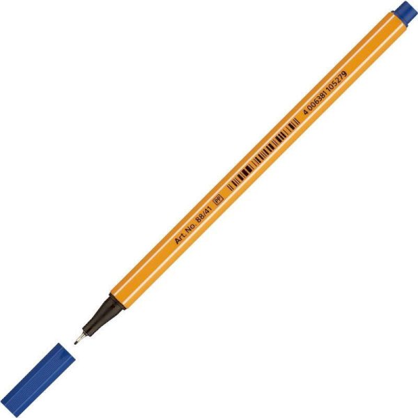 Ручка капиллярная Stabilo синяя, 0,4 мм