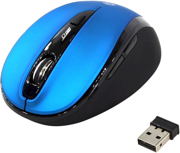Мышь беспроводная оптическая Smartbuy 612AG, USB, 2000 dpi, сине-черная