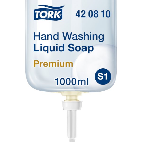 Жидкое мыло Tork Premium S1 для рук гигиеническое 1 л, в упаковке 6 штук - фото №1