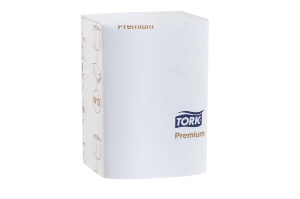 Салфетки бумажные диспенсерные Tork JustOne, 2-слойные, белые, 200 штук в упаковке, 16х24 см