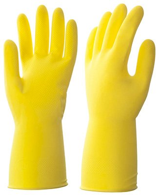 Перчатки латексные HQ Profiline, размер S, желтые, 50 пар