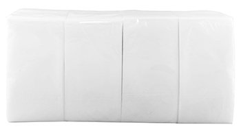 Салфетки бумажные, 33х33 см, 2-слойные, сложение 1/8, белые, 200 листов в упаковке - фото №1