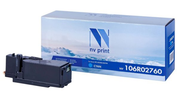 Картридж NVP, совместимый NV-106R02760 Cyan, для Xerox Phaser 6020/6022/WorkCentre 6025/6027 (1000k)