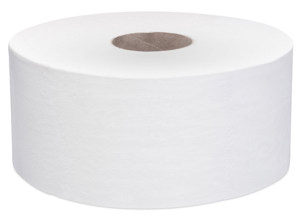 Туалетная бумага FOCUS JUMBO EKO, 1-слойная, 525 метров, белая, 12 штук - фото №1