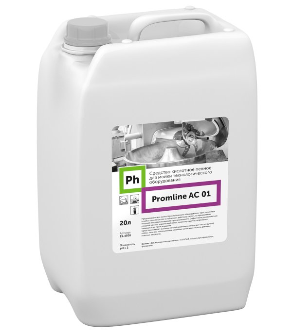Ph Promline AC 01 Средство кислотное пенное для мойки технологического оборудования, 20 литров