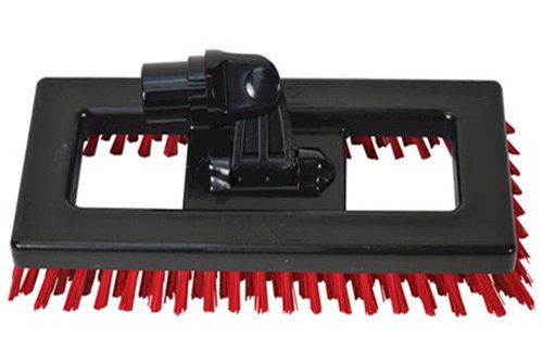 Щетка-скраб SYR Deck Scrubber, 240 мм, на шарнире, для плитки крепление Interchang, красная