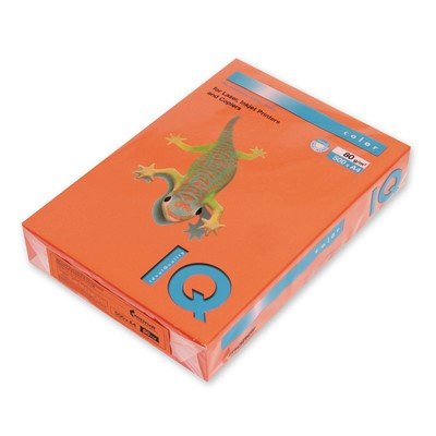 Бумага А4 IQ Color, 80 г/кв.м, оранжевая, 500 листов в пачке
