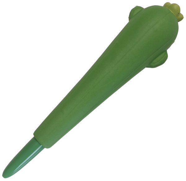 Ручка-антистресс гелевая ПандаРог Кактус, синяя, 0,38 мм, корпус зеленый - фото №1
