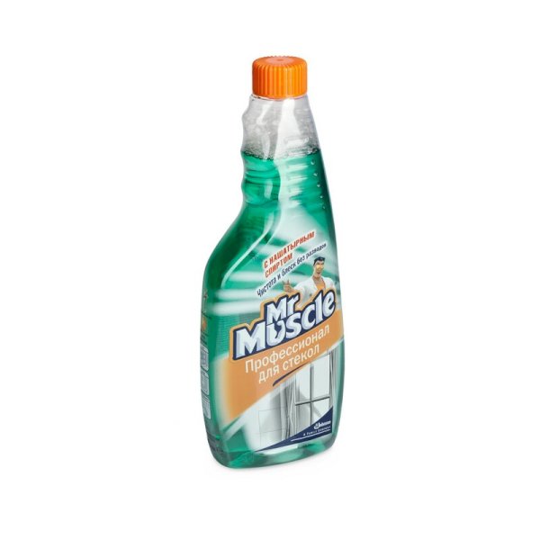 Средство для мытья стекол Mr. Muscle с нашатырным спиртом сменный блок, 500 мл 