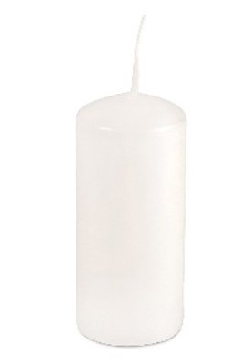 Свечи Pap Star столбик, диаметр 4 см, высота 9 см, белые, 10 штук