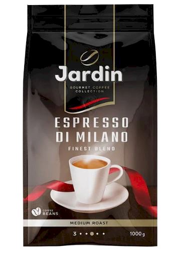 Jardin Espresso Di Milano, 1000 г, кофе зерновой, жареный, премиум, 6 штук в упаковке
