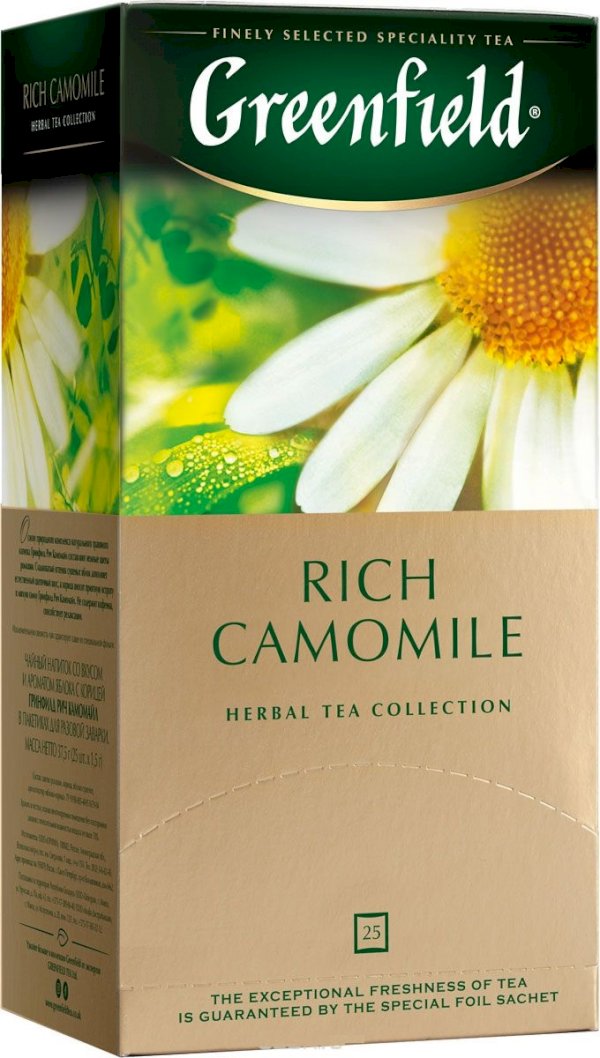 Чай травяной Greenfield Rich Camomile Ромашка, 25 пакетиков в упаковке, 10 штук