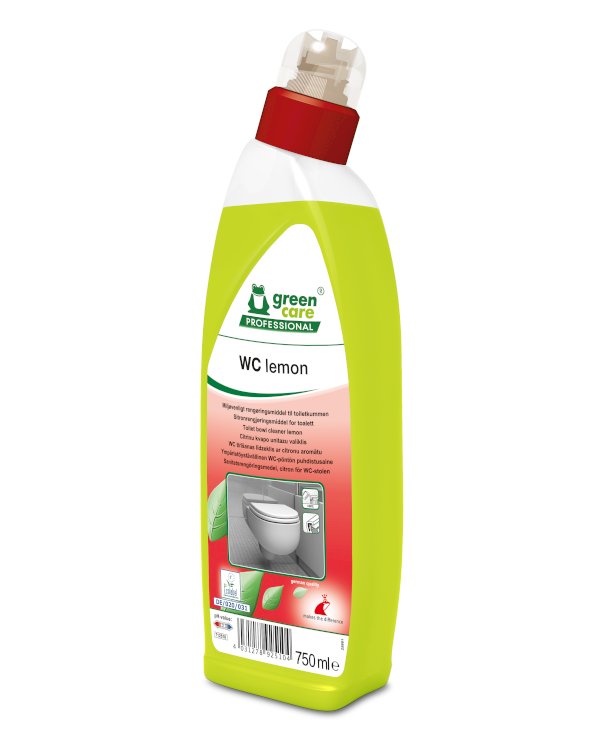Эко средство для унитазов, писсуаров green care PROFESSIONAL WC lemon, 750 мл, в упаковке 10 штук