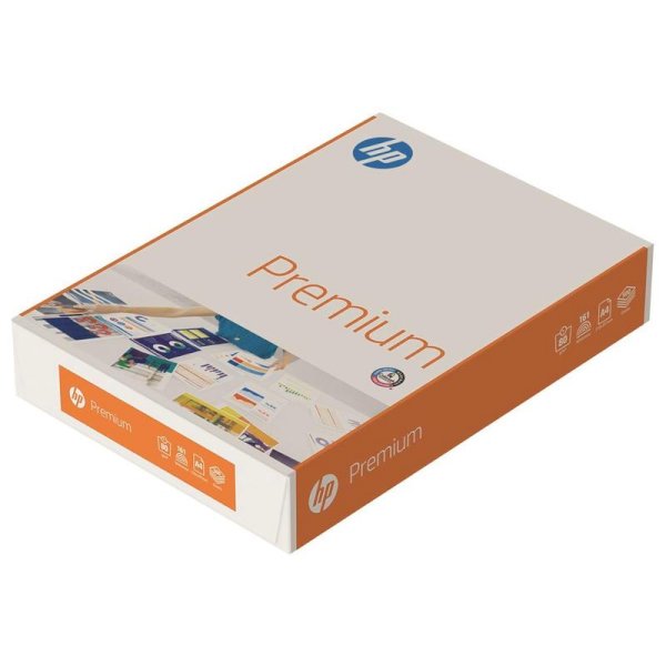 Бумага А4 HP Premium, 80 г/кв.м, 161% CIE, 500 листов в пачке, 5 штук