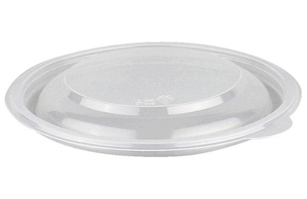 Крышка для круглого контейнера, диаметр 144 мм, прозрачная, 300 штук - фото №1
