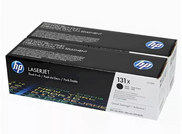 Двойная упаковка картриджей HP 131X черный [cf210xd]