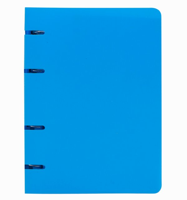 Тетрадь на кольцах ПандаРог, А5, 80 листов, пластиковая обложка, голубая - фото №1