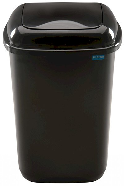 Контейнер для мусора Quatro bin PLAFOR, 28 литров, пластиковый с плавающей крышкой, черный