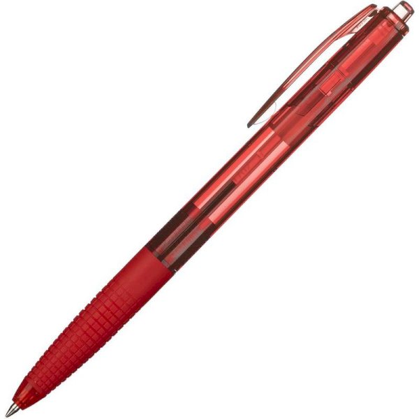 Ручка шариковая автоматическая Pilot BPGG-8R Super Grip G, красная, манжетка, 0,22 мм