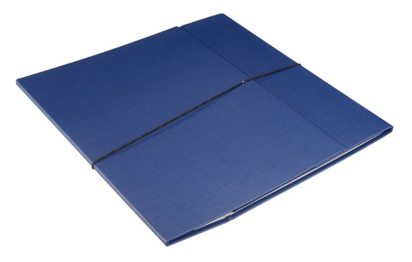 Папка архивная Expert Complete, на резинке, А4, 80 мм, до 800 листов, бумвинил, синяя - фото №1