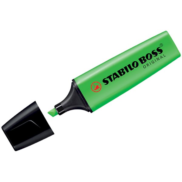Текстовыделитель Stabilo Boss Original, зеленый, 2-5 мм