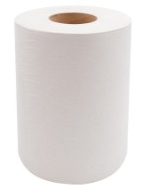 Полотенца бумажные Стандарт Mini, 1-слойные, отбеленная макулатура, влагопрочные, c центральной вытяжкой, 12 рулонов в упаковке
