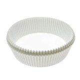 Бумажная форма для пирожных круглая, диаметр 45 мм, высота 25 мм, белая, 1000 штук в упаковке