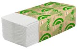 Полотенца бумажные Focus Eco, 23х23 см, V-сложения, 1-слойные, 250 листов, белые