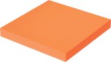 Блок самоклеящийся 76х76 мм, неоновый оранжевый, 100 листов