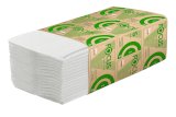 Полотенца бумажные Focus Eco, 23х20,5 см, V-сложения, 1-слойные, белые, 200 листов в упаковке
