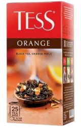 Tess Orange, 1,5 г х 25 пакетов, чай пакетированный, черный, с добавками