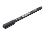 Маркер перманентный «Kores», 1 мм, черный, 12 штук в упаковке