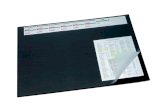 Коврик на стол Durable, 520х650 мм, черный, с прозрачным листом и календарем