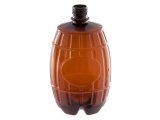 Бутылка без крышки Бочонок, 1 литр, узкое горло 28 мм, коричневая, 90 штук в полиэтилене