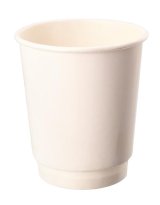 Стакан бумажный Thermo Cup, 250 мл, 2-слойный, диаметр 80 мм, белый, 500 штук в коробке
